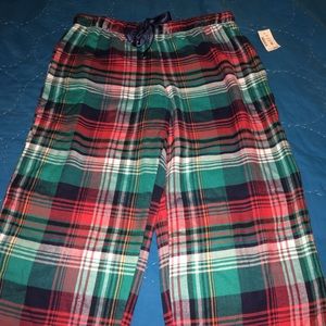 Christmas plaid pj pants